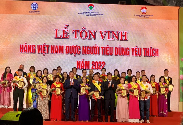 Lễ tôn vinh hàng Việt Nam được người tiêu dùng yêu thích năm 2022